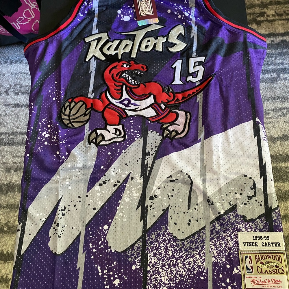 Throwback Vince Carter Mitchell and Ness Jersey.